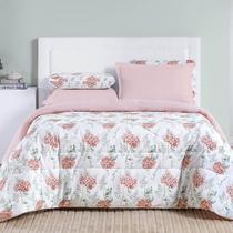 Edredom Casal Padrão Cotton Select Dupla Face 200 Fios 1 Peça - Hortência