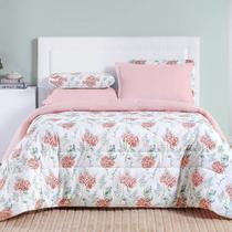 Edredom Casal Padrão Cotton Select Dupla Face 200 Fios 1 Peça - Hortência
