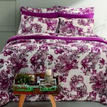 Edredom Casal Padrão Liverpool Dupla Face Estampado 1 Peça 100% Algodão Monte Carlo