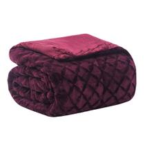 Edredom casal plush airbloom classic - balão bordô