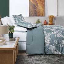 Edredom Casal Queen 200 Fios Nyla - Verde Edredom Casal Queen 200 Fios Nyla - Verde