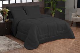 Edredom casal queen avulso 1 peça tood preto Edredom casal queen avulso 1 peça tood preto