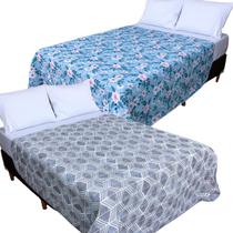Edredom Casal Queen Dupla Face Avulso Estampas Variadas 1 Pç