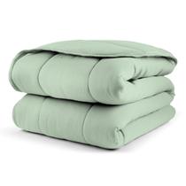 Edredom Casal Queen Dupla Face Malha 100% Algodão Liso C/ Viés Edredom Casal Queen Dupla Face Malha 100% Algodão Liso C/ Viés