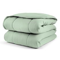 Edredom Casal Queen Dupla Face Malha 100% Algodão Liso C/ Viés Edredom Casal Queen Dupla Face Malha 100% Algodão Liso C/ Viés