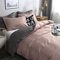 Edredom Casal Queen Rosé De 260X260Cm Mais Duas Fronhas