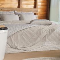 Edredom Casal TermoFresh 100% Poliéster 180x220cm Tessi Centeio Claro