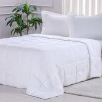 Edredom Casal Toque De Plumas 260 Fios New 180x220cm Branco