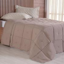 Edredom Casal Toque De Plumas 260 Fios New 180x220cm Cogumelo