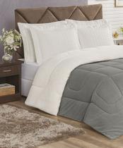 Edredom coberdom veneza dupla face em sherpa/pele de carneiro cama casal queen super macio e confortavel