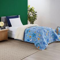 Edredom Coberdrom Diverkids Solteiro Sherpa Toque Lã Carneiro - Astronauta - 100% Poliéster Edredom Coberdrom Diverkids Solteiro Sherpa Toque Lã Carneiro - Astronauta - 100% Poliéster