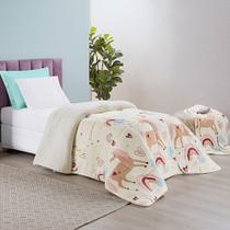 Edredom Coberdrom Diverkids Solteiro Sherpa Toque Lã Carneiro - Unicórnio - 100% Poliéster Edredom Coberdrom Diverkids Solteiro Sherpa Toque Lã Carneiro - Unicórnio - 100% Poliéster