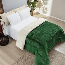 Edredom Coberdrom King Sherpa Toque Lã Carneiro Esmeralda Edredom Coberdrom King Sherpa Toque Lã Carneiro Esmeralda