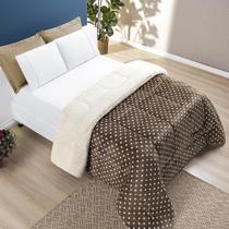 Edredom Coberdrom Mimoso King Dupla Sherpa Toque Lã Carneiro - Cáqui - 100% Poliéster Edredom Coberdrom Mimoso King Dupla Sherpa Toque Lã Carneiro - Cáqui - 100% Poliéster