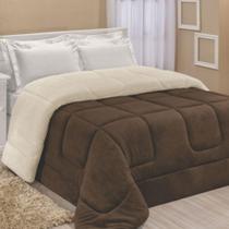 Edredom Coberdrom Pryme Solteiro Sherpa E Manta Rosê Tabaco Edredom Coberdrom Pryme Solteiro Sherpa E Manta Rosê Tabaco