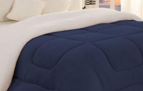 Edredom Coberdrom Queen Sherpa Com Soft Flanelado