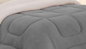 Edredom Coberdrom Queen Sherpa Pele De Carneiro C/ Soft