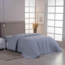 Edredom Coberdrom Sereno Solteiro Em Malha Cinza 100% Edredom Coberdrom Sereno Solteiro Em Malha Cinza 100%