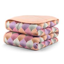 Edredom Cobertor 100% Algodão Dupla Face Estampado com Viés Matelado Malha Penteada Fio 30/1 Solteiro/Casal/Queen/King