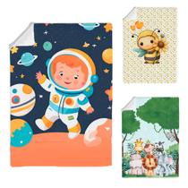 Edredom Cobertor Bebê Berço Americano Estampado Sublimado 1m X 1.5m