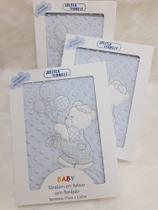 Edredom / Cobertor Bebe Jolitex Relevo Bordado Azul Menino