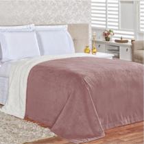 Edredom Cobertor Coberta Manta Casa Show Queem - Rosê Edredom Cobertor Coberta Manta Casa Show Queem - Rosê