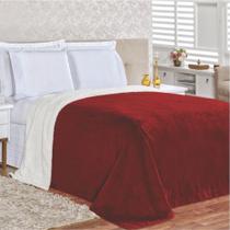 Edredom Cobertor Coberta Manta Casa Show Queem - Vermelho
