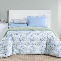 Edredom Cobertor Maris Queen Percalle 200 Fios Estampado Floral Forest Verde Edredom Cobertor Maris Queen Percalle 200 Fios Estampado Floral Forest Verde