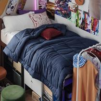 Edredom com inserção de edredom Bedsure Edredons acolchoados Twin Navy