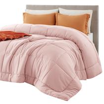 Edredom com inserção de edredom Bedsure Edredons acolchoados Twin XL rosa