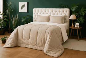 Edredom com Sherpa Queen Avulso