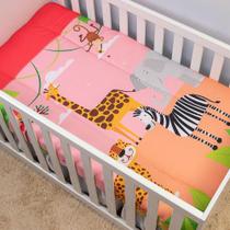 Edredom De Berço Avulso Americano Infantil Estampado Safari Edredom De Berço Avulso Americano Infantil Estampado Safari