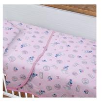 Edredom de Berço Baby Minnie Doce Algodão 90x140cm