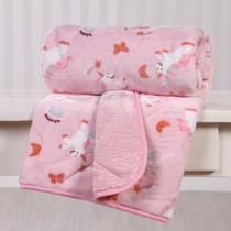 Edredom de Berço Bebe Toque Flannel Fleece UNICORNIO - Bene Casa Edredom de Berço Bebe Toque Flannel Fleece UNICORNIO - Bene Casa