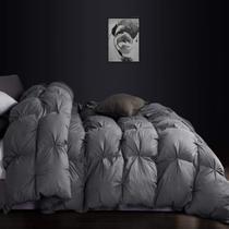 Edredom de cama egípcio Goose Down Fiber Cal King Grey Edredom de cama egípcio Goose Down Fiber Cal King Grey