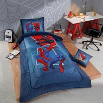 Edredom De Plush Infantil Disney Homem Aranha 160x240cm