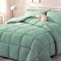 Edredom DOWNCOOL Oversize King Size verde sálvia para toda a temporada