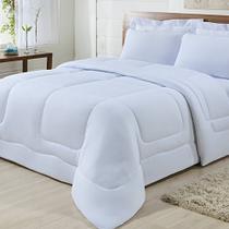 Edredom Dupla Face 100% Algodão Malha Casal Gran Moratta 01 Peça - Branco Edredom Dupla Face 100% Algodão Malha Casal Gran Moratta 01 Peça - Branco