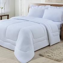 Edredom Dupla Face 100% Algodão Malha Queen Gran Moratta 01 Peça - Branco Edredom Dupla Face 100% Algodão Malha Queen Gran Moratta 01 Peça - Branco