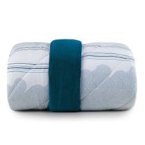 Edredom Dupla Face Blend Malha Queen - Sea - Altenburg