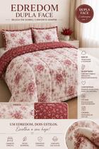 Edredom Dupla Face Casal Queen 400 Fios Estampado Sortido Luxo de Hotel Conforto e Elegancia