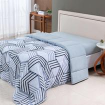 Edredom Dupla Face Estampado Com Viés CASAL SOLTEIRO/QUEEN/KING Malha 100% Algodão