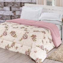 Edredom Dupla Face King Quality 01 Peça - Geométrico Rosê