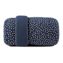 Edredom Dupla Face Malha Fio Penteado King - Bits Marinho - Altenburg