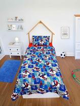 Edredom Dupla Face Microfibra 100% Algodão Solteiro Estampado Spider Man 1,40m x 2,10m