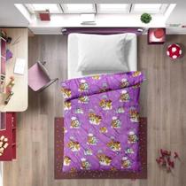 Edredom Dupla Face Microfibra Solteiro Patrulha Canina - Lepper