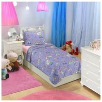 Edredom Dupla Face Solteiro Estampado Infantil Peppa Pig 1,40 x 2,10 Menina