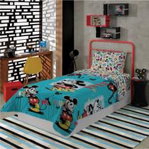 Edredom Dupla Face Solteiro Infantil Mikey Menino Masculino Lepper