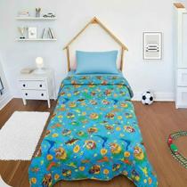 Edredom Dupla Face Solteiro Infantil Patrulha Canina Menino