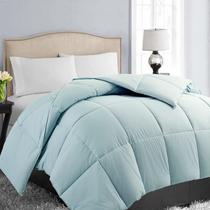 Edredom EASELAND Queen Size Down Alternative Aqua 224x224cm